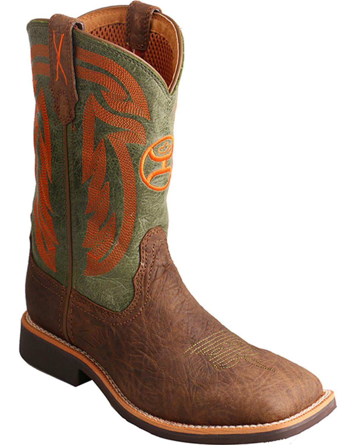 Twisted X - Twisted X Boys' Hooey By Cowboy Boot Wide Square Toe ...