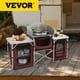 thumbnail image 1 of VEVOR Cocina portátil de Camping para Actividades al Aire Libre, Parabrisas y Organizador de Almacenamiento, Mesa de Cocina Plegable de Aluminio, Ligera, fácil de Instalar, marrón VEVOR Lightweight Aluminum Folding Cook Table, 1 of 9