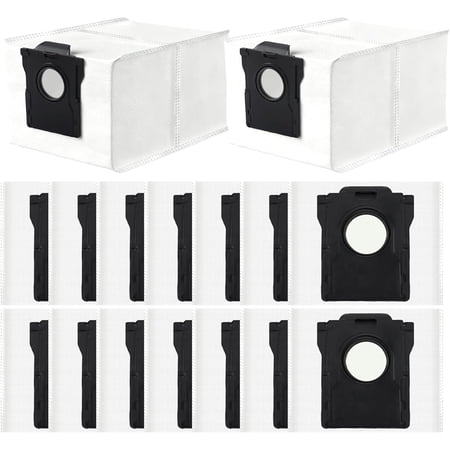 16 PACK X40 s Compatible with Dreame X50 Ultra/X40 Ultra/X30 Ultra/X60 Max/L40 Ultra/L10s Ultra Gen 2/L10s Pro Ultra/Mova E30 Ultra/ L40 Ultra,3.2L Large Capacity Dust Bags