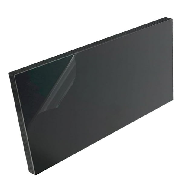 Lámina de plástico HDPE de polietileno de alta densidad de 1 cm de grosor, color negro
