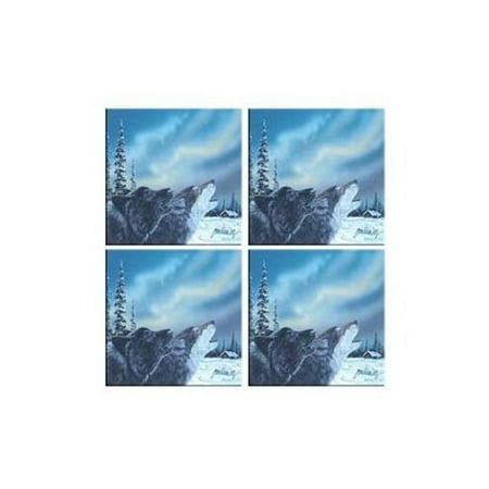 

McGowan TT70030 Tuftop Van Zyle Wolf Duet Coasters Set of 4