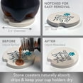 thumbnail image 3 of Thirstystone "Best Things Rescued" Single Absorbent Stone Car Coaster, 3 of 7