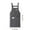 Gray, variant on Yhmxh Kitchen Aprons for Cooking, Oil-proof and Waterproof Resistant Aprons with Zipper Pockets, Adjustable Aprons Bib for Men Women, Machine Washable Unisex Apron for Kitchen Crafting BBQ Drawing