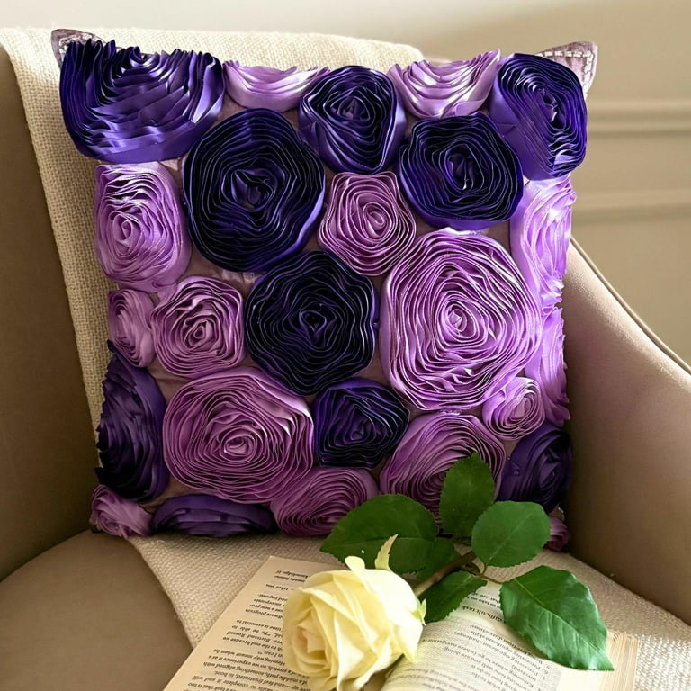 Cushion Covers For Couch, Decorative Purple Couch Pillow&nbsp