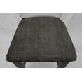 thumbnail image 3 of Faux Burlap Dining Room Chair Back Covers or Seat Covers by Penny's Needful Things (Both Chair Back & Seat Cover) (16 W x 14 H CHAIR BACK) (Black/Gray), 3 of 6