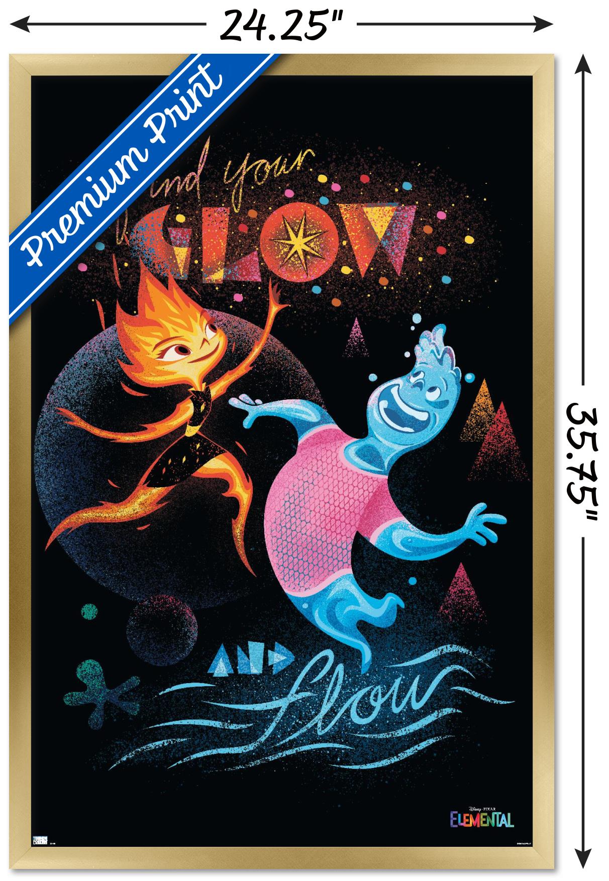 Disney Pixar Elemental - Find Your Glow Wall Poster, 22.375" x 34" Framed