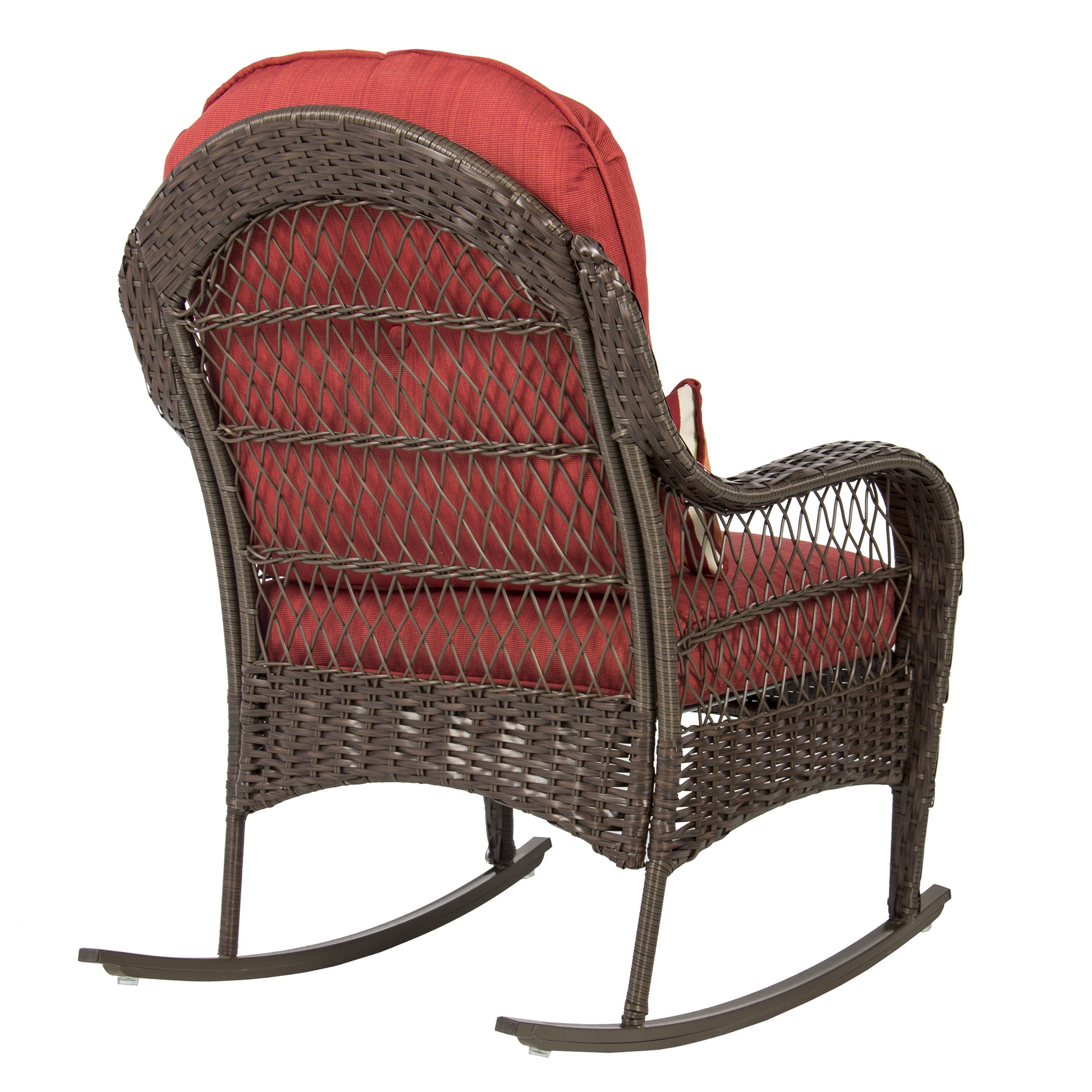 Wicker Rocking Chair Patio Porch Deck Furniture All Weather Proof W Wicker Rocking Chair Patio Porch Deck Furniture All Weather Proof W Cushions Com