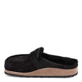 thumbnail image 3 of BIRKENSTOCK Womens Black Cork Buckle Accent Comfort Buckley Round Toe Slip On Leather Mules 37, 3 of 12