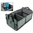 thumbnail image 1 of LK’s Collapsible Trunk Organizer Multipurpose Cargo Storage Organizer for Car, SUV or Minivan Foldable Heavy Duty Durable with 12 Interior Pockets as well as Cargo Straps in Gray, 1 of 4