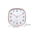 thumbnail image 3 of Cateissary Reloj de pared Digital grande Simple para dormitorio, relojes silenciosos de moda para el hogar, reloj cuadrado de escritorio, relojes Decoración del hogar Azul 12 pulgadas, 3 of 6
