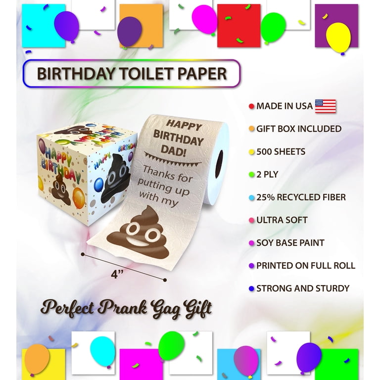 Funny Toilet Birthday Card For Men Or Women - Humorous Gift For Husband, Boyfriend, Friend