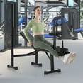 thumbnail image 4 of Gymax Adjustable Incline Weight Bench Barbell Rack Set w/ Leg Developer Fitness Machine, 4 of 10