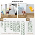 thumbnail image 6 of Green Plant Window Privacy Film Watercolor Eucalyptus Leaf Farm Decorative Glass Window Film UV Blocking Static Cling Non-Adhesive Sticker Covering for Home Door 17.7 x 78.7 inches, 6 of 7