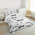 thumbnail image 3 of Homewish Retro Sirplane Full Size Comforter Sets,Vintage Aircraft Theme Bedding Comforter Set,White Black Gray Bedding Sets For Boys Teens,Super Cozy Room Decor Reversible,3 Pieces, 3 of 8
