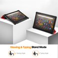 thumbnail image 5 of SaniMore for Amazon HD10 (2023) Case, Auto Sleep/Wake Rugged PC Tri-Fold Kickstand [Support iPad 1st/3rd Pencil Charging]  Shockproof Protective Case for Women Men, Red, 5 of 10