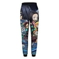 thumbnail image 2 of Demon Slayer Mens Joggers Sweatpants Elastic Waist Casual Athletic Sports Trousers Comfortable Workout Track Pants 2XL, 2 of 6