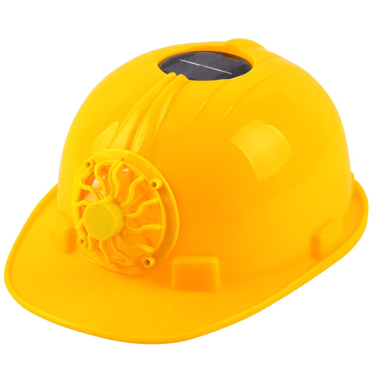 Cooling Fan Safety Helmet Work Cap Head Protect Cool Construction Hard