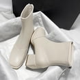 thumbnail image 3 of Akiihool Women's Boots Women's Wedge Boots Elastic Slip on Elastic Ankle Booties (Beige,8), 3 of 5