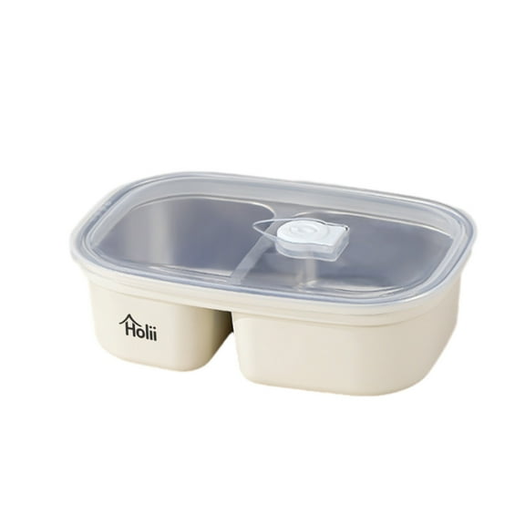 HOLII Lunch boxes, Stainless Steel Bento Lunch Box, 2 Compartments, Eco & Recyclable Food Container