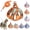 Green-Orange, variant on Cat Harness and Leash Set for Walking, Escape Proof Soft Air Mesh Vest, Adjustable Breathable Kitten Harness, Outdoor Travel Pet Gear for Cats Small Dog
