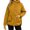 Yellow, variant on Winter Women Long Sleeve Zipper Quilted Coat Casual Loose Lightweight Hooded Puffer Jacket with Pocket
