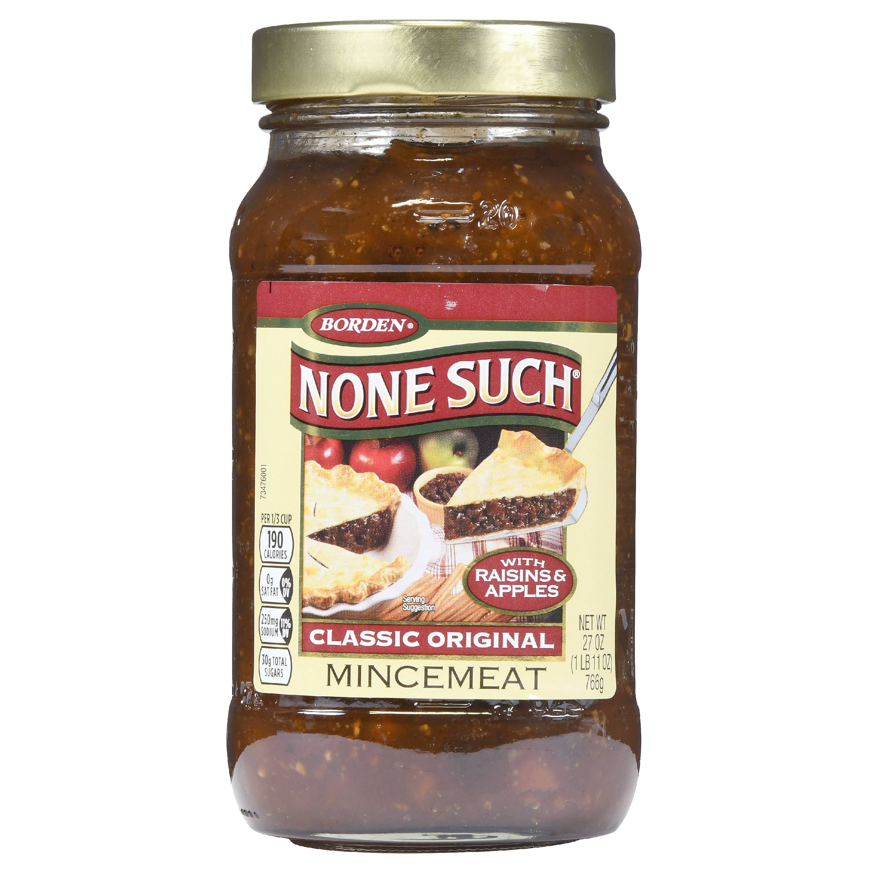 None Such Classic Original Mincemeat, 27 oz Jar - Walmart.com - Walmart.com