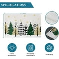 thumbnail image 7 of Christmas Placemats Set of 6 Buffalo Plaid Xmas Tree Place Mats Golden Snowflake Placemat Washable Snow Forest Table Mats for Dining Kitchen Holiday Dinner Party Home Decor 13x19 Inch, 7 of 7