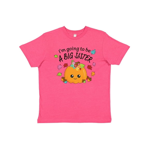 Inktastic I'm Going to be a Big Sister- cute Halloween pumpkin Youth T-Shirt
