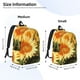 thumbnail image 2 of Disketp Golden Sunflower In Field Mochila de Lona Estampada, Mochila Escolar de Viaje Ligera para Estudiantes y Portátil-Small, 2 of 5