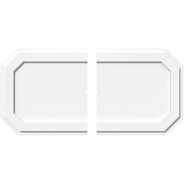 36"W x 18"H x 1"ID x 12 1/2"C x 1"P Emerald Architectural Grade PVC Contemporary Ceiling Medallion, Two Piece
