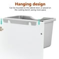 thumbnail image 4 of Minkissy Small Wastebasket Odor Compost Bin Grey Plastic 1Set, 4 of 8