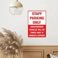 thumbnail image 6 of Staff Parking Only Sign Tin Sign Warning Metal Sign Vintage Sign Wall Decor for Home Farm Bar Coffee Shop Club Decoration 8x12 Inch, 6 of 7