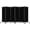 Black, variant on SUNALLY Rolling Room Dividers 6FT 4 Panel, Folding Privacy Screens with Lockable Wheels, 88" W Portable Wall Divider Room Separation for Porch Living Room Dorm Studio Office, Black