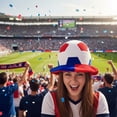 thumbnail image 5 of Jiibva USA Football Fans Hat Novelty Flag Pattern Hat Funny Cheer Accessories for Football Party Celebration Accessories, 5 of 7