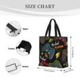 thumbnail image 3 of Wukai Play Game3 Print Reusable Grocery Bag Shopping Bags with Zipper Shoulder Shopping Handle Bag Suitable for Outdoor Convenient Daily Bag, 3 of 8