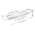 thumbnail image 2 of Expandable Bathtub Tray Stainless Steel Bathtub Tray with Marble Board, 2 of 20