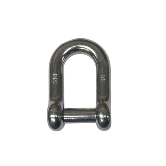 US STAINLESS Stainless Steel 316 D Shackle with Hex Sink Pin 16mm (5/8") Marine Grade