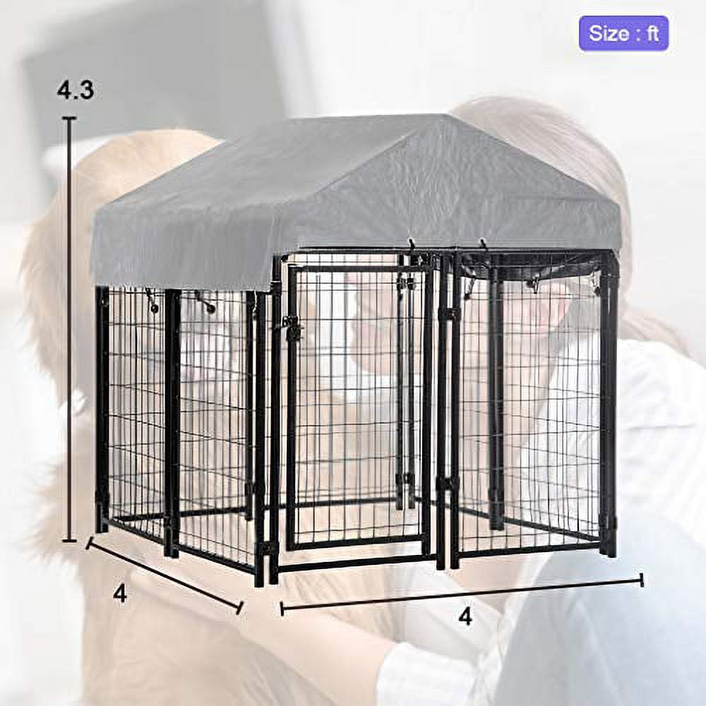 FDW OutDoor Heavy Duty Playpen Dog Kennel with Cover, X-Large, 54"L