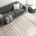 thumbnail image 2 of CAMILSON Crystal Yellow Area Rug 3'x5' Boho for Living Room Bedroom Dining Room Yellow / Cream Indoor Area Rugs, 2 of 10