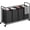 4 Bags Black, variant on Laundry Sorter 4 Section Hamper Sorter with Heavy Duty Lockable Rolling Wheels Removable Bags Basket Separator for Dirty Clothes Storage
