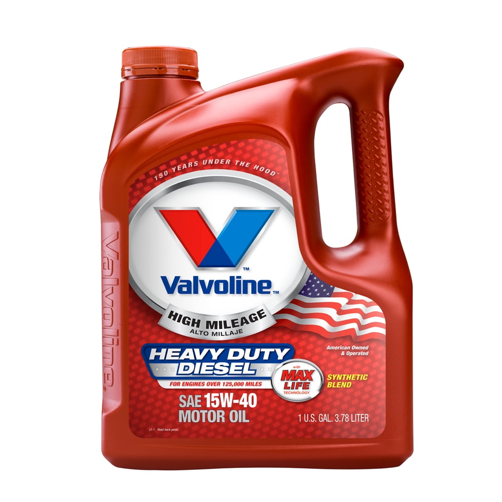 Valvoline MaxLife High Mileage SAE 15W40 Heavy Duty Motor Oil 1 Gallon