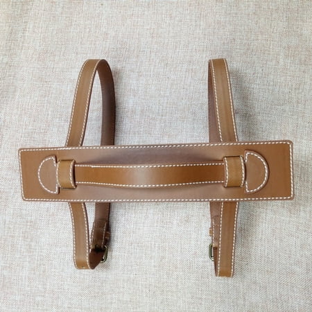 

Honrane Carry Strap Wide Application Elastic Faux Leather Adjustable Buckle Durable Blanket Belt for Travel