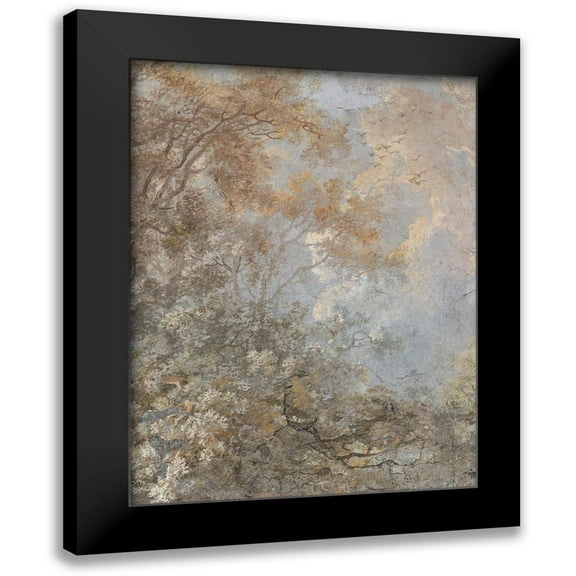 Barnes, Victoria 12x14 Black Modern Framed Museum Art Print Titled - Forest Fresco I