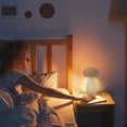 thumbnail image 4 of Haofy Birch Wood Mushroom Lamp with USB Rechargeable, Touch Control Dimmable Bedside Light for Home Decor, 4 of 8