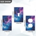 thumbnail image 7 of Yayeee Toggle Light Switch Wall Plate 1-Gang 4.5"x2.7" Home Decorative Outlet Cover, Galaxy Pattern, 7 of 7