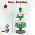 thumbnail image 3 of Gymax Christmas Cat Tree for Indoor Cats w/ 2 Condos Sisal Scratching Posts Spring Toy, 3 of 10