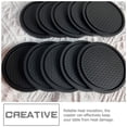 thumbnail image 3 of Greenadscape 4Ud Posavasos Negros Para Tazas Con Protección Contra Calor Para Hogar, 3 of 8