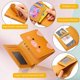 thumbnail image 3 of 4 Pcs Women Cute Wallets PU Leather Wallet RFID Blocking Trifold Wallets Pig Wallet with ID Window Small Card Holder for Teen Girls and Ladies Wallet, 3 of 4