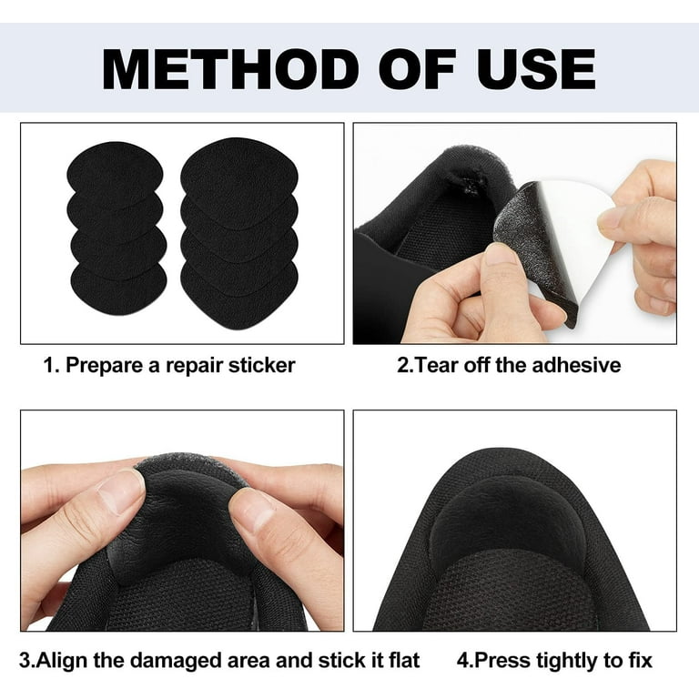 Shoe Heel Repair, One House 4 Pairs Self-Adhesive Inside Shoe Patches for  Holes, Shoe Hole Repair Patch Kit for Sneaker, Leather Shoes, High Heels