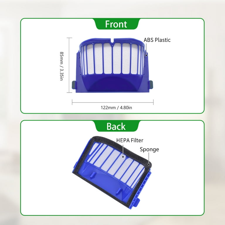 Lot De 6 Filtres Lavables Pour Aspirateur IRobot Roomba Max 705 Vac